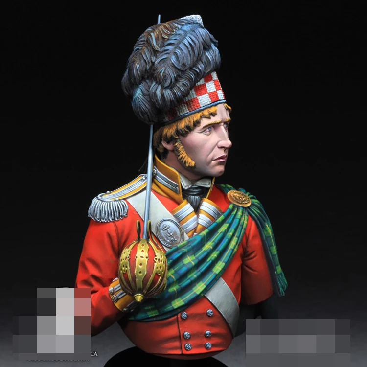 فوج GK لنموذج تمثال القدم ، طقم غير مصبوغ وغير مُجمع ، GK Gordon Highlanders ، ، ، من الفوج الثالث