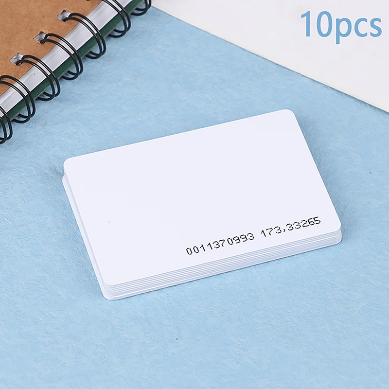 

【W】10 шт. RFID-карты TK4100 125 кГц, бесконтактные идентификационные карты, брелоки-метки, ключевые карты для систем контроля доступа и учета рабочего времени.