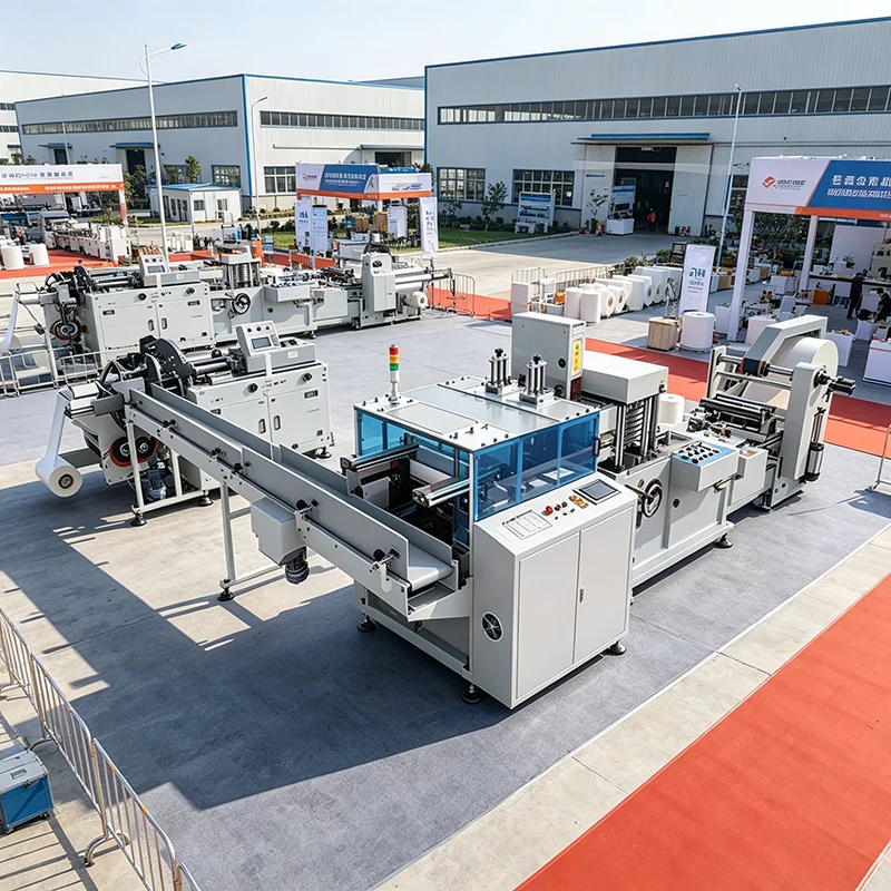 Toilet paper production machine, cost-effective cutting, embossing, and perforating machine, toilet paper winding machine