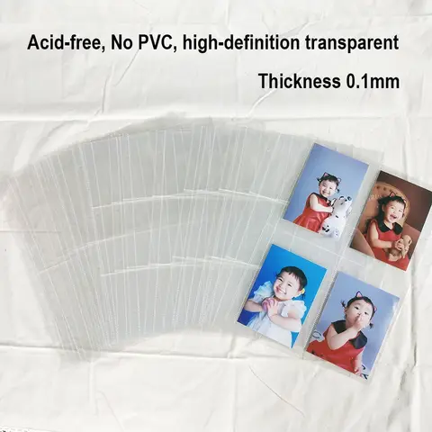 PLRBOK A4 क्लियर 10 पीस फोटो एल्बम रीफिल पेज फाइल प्रोटेक्टर 4 होल 6×4 10×15 4 रिंग बाइंडर फोटोकार्ड पोस्टकार्ड कार्ड नोटबुक 10 best sales नोटबुक A4 - №4