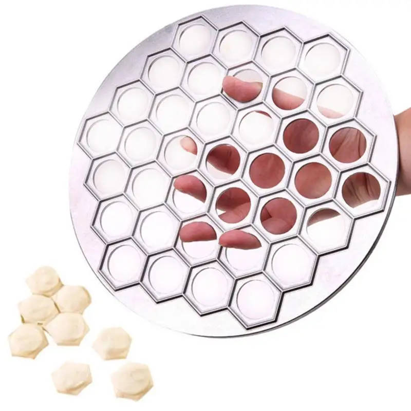 1pc Aluminum Ravioli Maker Pasta Form Meat Dumpling Mold 37 Holes Dumpling Pastry Pressure Cutter Home Kitchen Tool DIY Dumpling