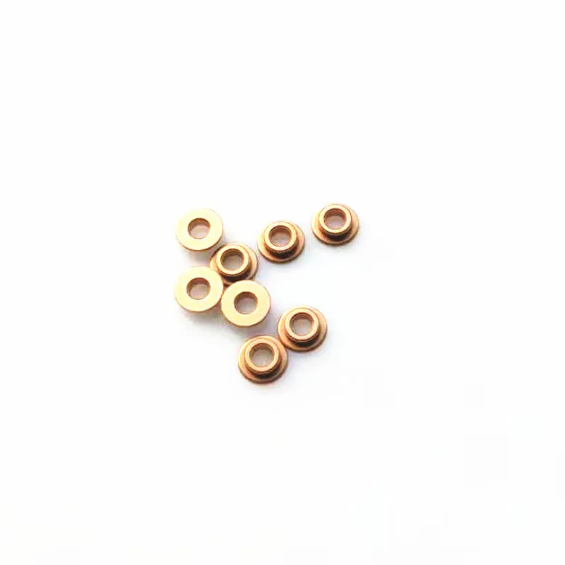 5PCS Inner 2 3 4 5 6 8mm Flanging Self-Lubricating Bearing Powder Metallurgy Oil Copper Bushing Guide Sleeve With Stepped Flange