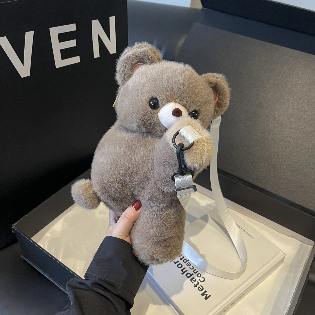 

New 2024 Autumn/Winter Little Panda Party Bag Crossbody Bag Cute Plush Doll Backpack