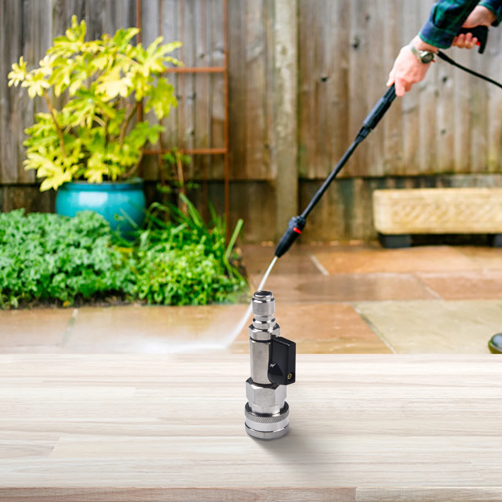 Robust Stainless Steel Ball Valve Kit Designed for High Pressure Washers Offering 4500 PSI and Quick Connect Features