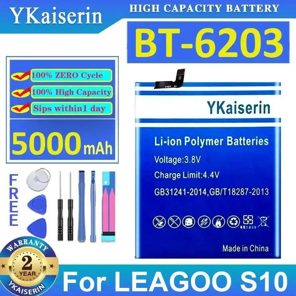 

BT-6203 5000Mah Mobile Phone Battery For Leagoo S10 Premium Replacement Reliable Power