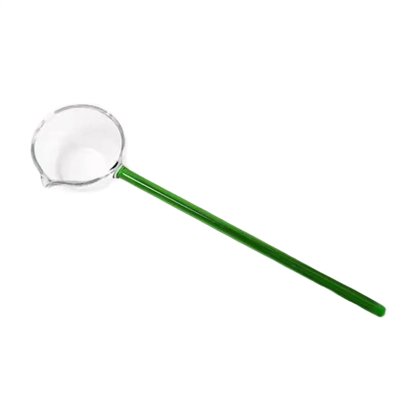 Mouth Blown Glass Soup Ladle Spoon Dishwasher Safe for Buffet Salad Dressing Milk and Coffee