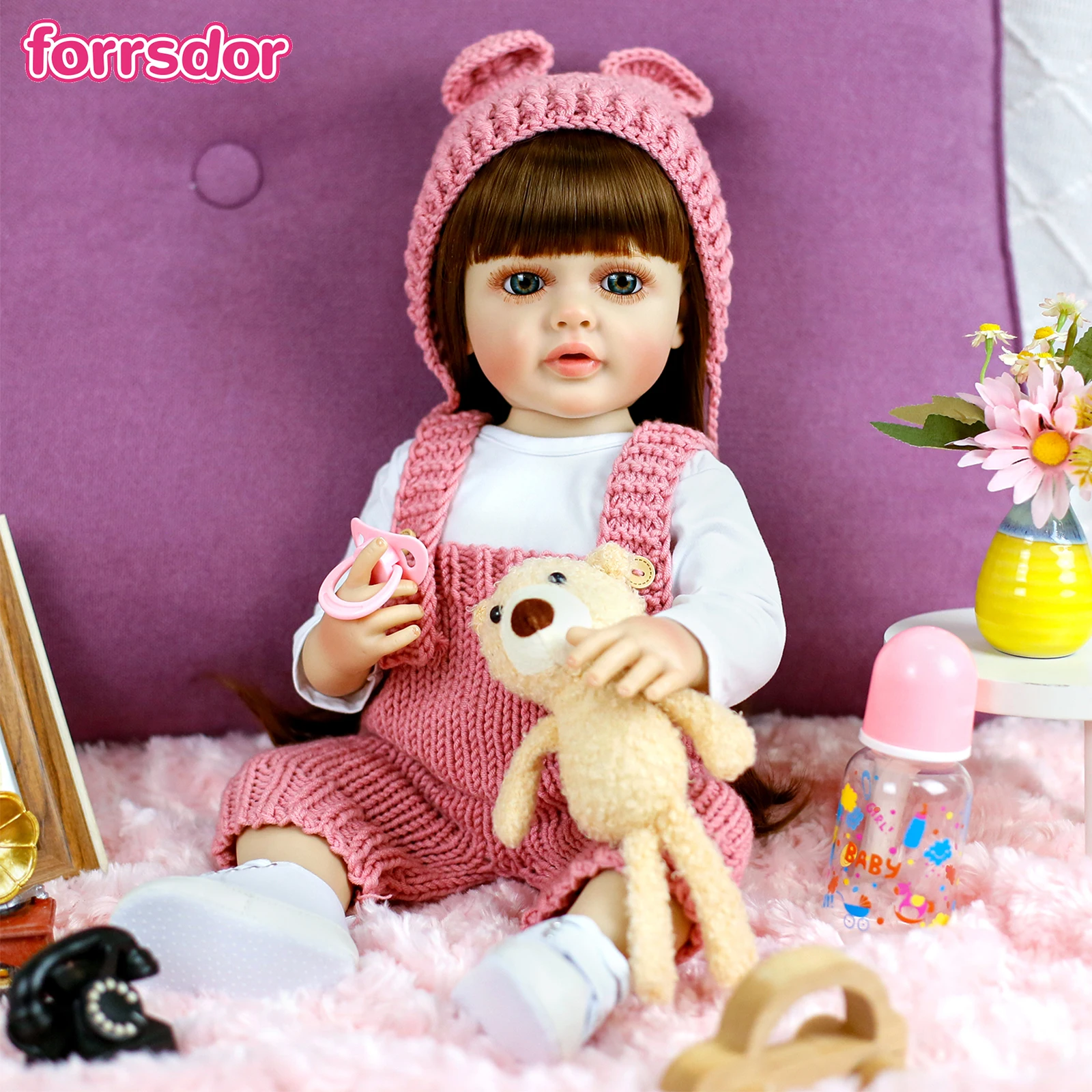 55 cm realistische baby reborn poppen siliconen full body meisje herboren peuter wasbare babypoppen prinses speelgoed voor kind kerstcadeaus