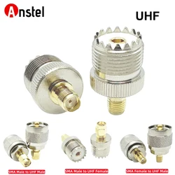 SMA to PL259 Adapter SMA Female Male to UHF Female SO-239 SO239 Coax Connector for CB Radio Antenna