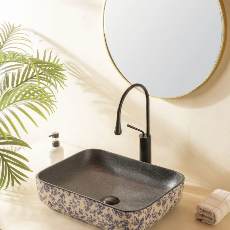 

Counter basin rectangular ceramic basin bathroom