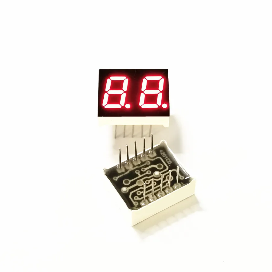 10Pcs 0.4 Inch 2Bit Red Light Digital Module KYX-4201AS/BS-10P 20*16*7MM 10Pin LED Digitron Common Anode Cathode Digital Tube