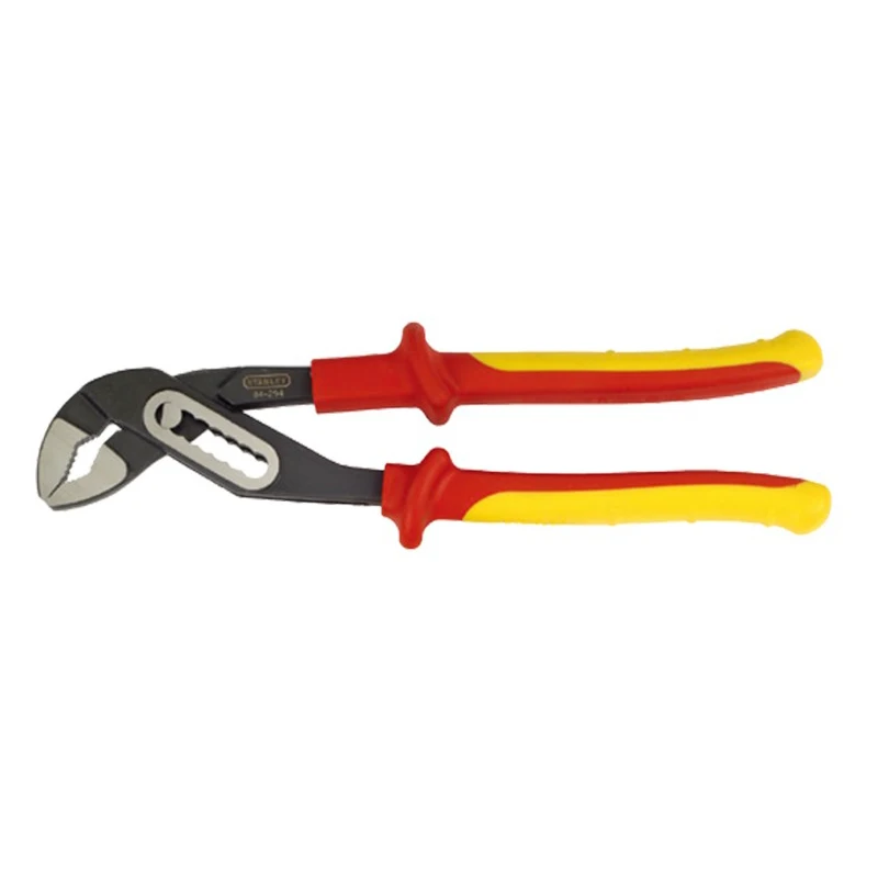 Stanley 84-294-23 Steel Wire Oblique Nose Pointed Top Cutting Curved Nose Water Pump Pliers 10 inches