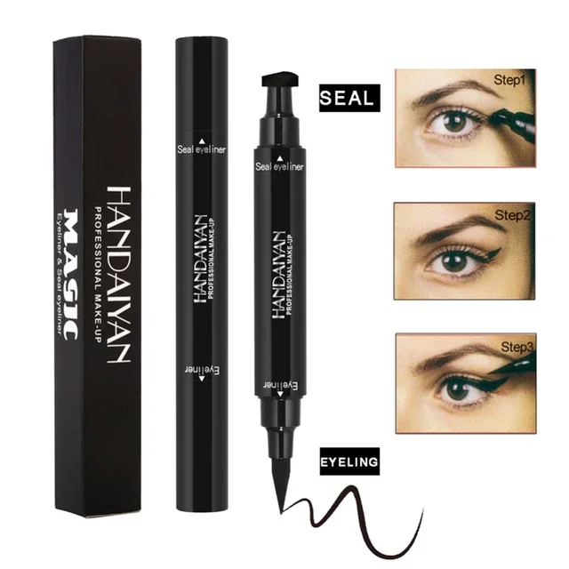 

Waterproof Cat Eye Double Head Wing Shape Liquid Eyeliner Stamp Eye Liner Pen Eyeliners Marker Arrows Stencil Liners Pencil