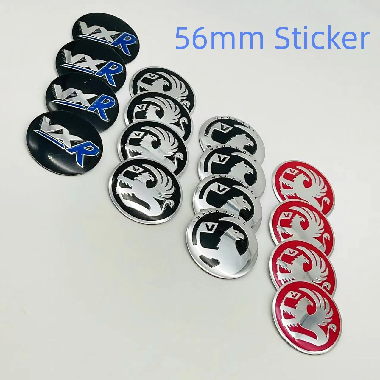 4Pcs 56mm Alloy Car Wheel Center Emblem Tire Hub Sticker for Vauxhall VXR Zafira Vectra Astra Corsa Insignia Mokka Meriva Antara