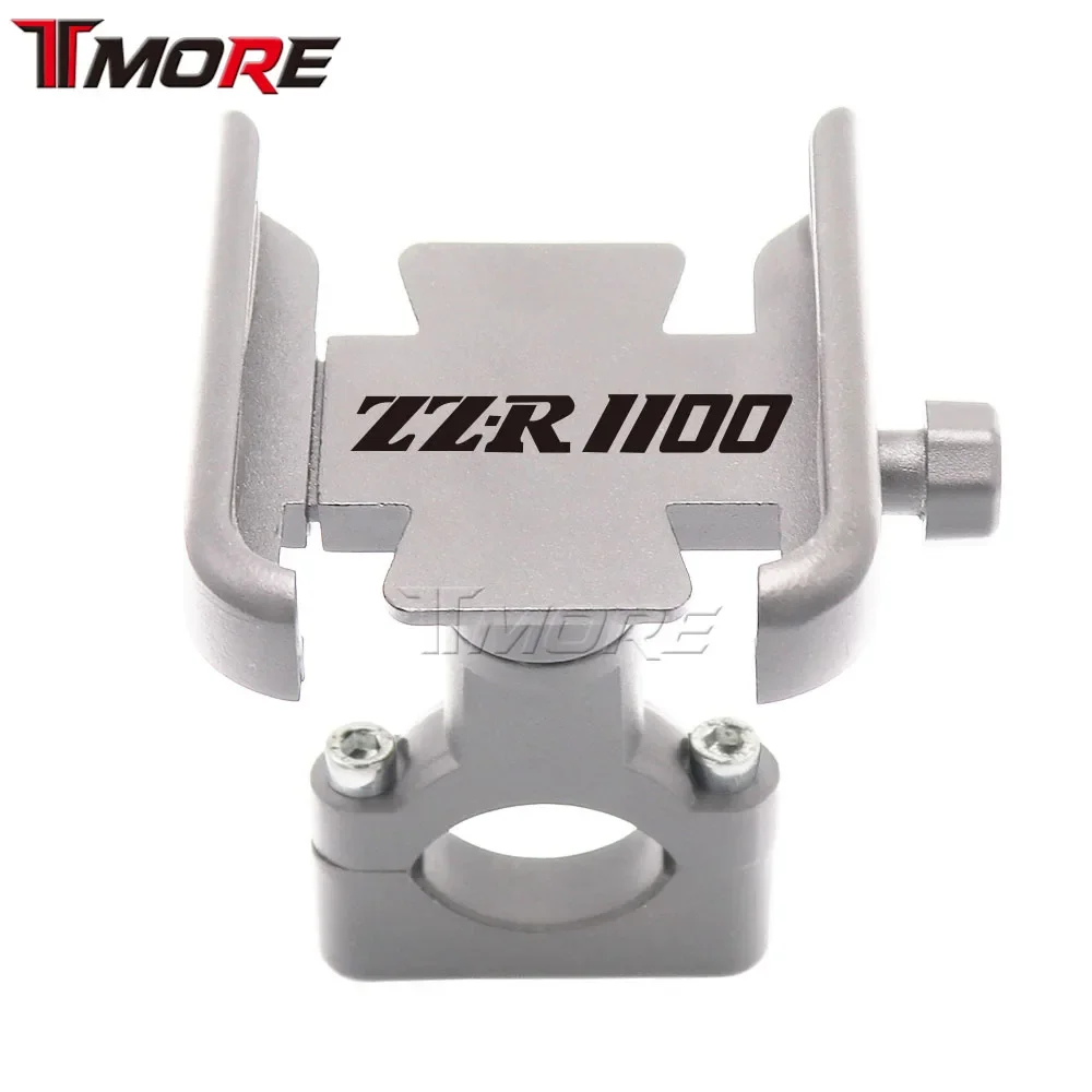 For Kawasaki ZZR1100 ZZR 1100 Motorcycle Accessories Handlebar Rearview Mobile Phone Holder GPS Stand Bracket