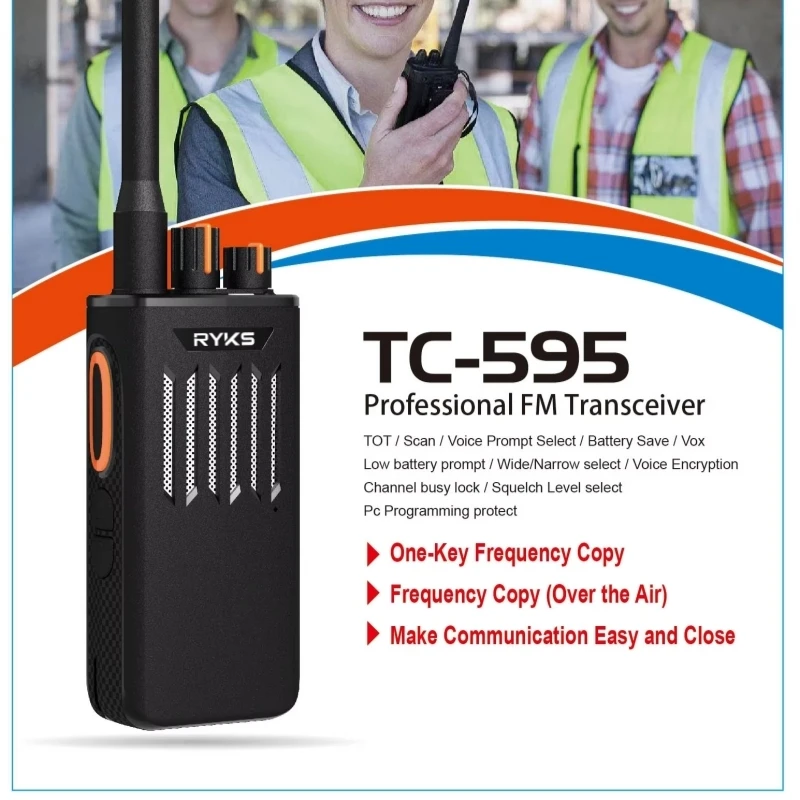 

Walkie Talkie Camping Ham Radio Long Range Uhf 400-470Mhz Traveling Restaurant Construction Site Voice Encryption For Uv 5R Dmr