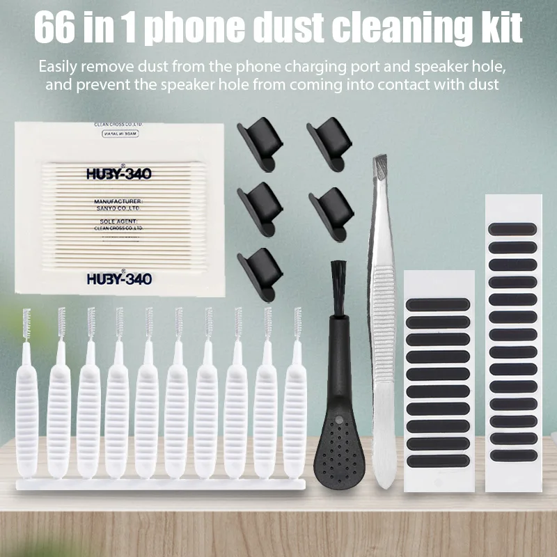 Cell Phone Speaker Cleaner Kit For iPhone Samsung Xiaomi Tablet Type C Port Universal Dust Removal Tool Portable Clean Brush Set