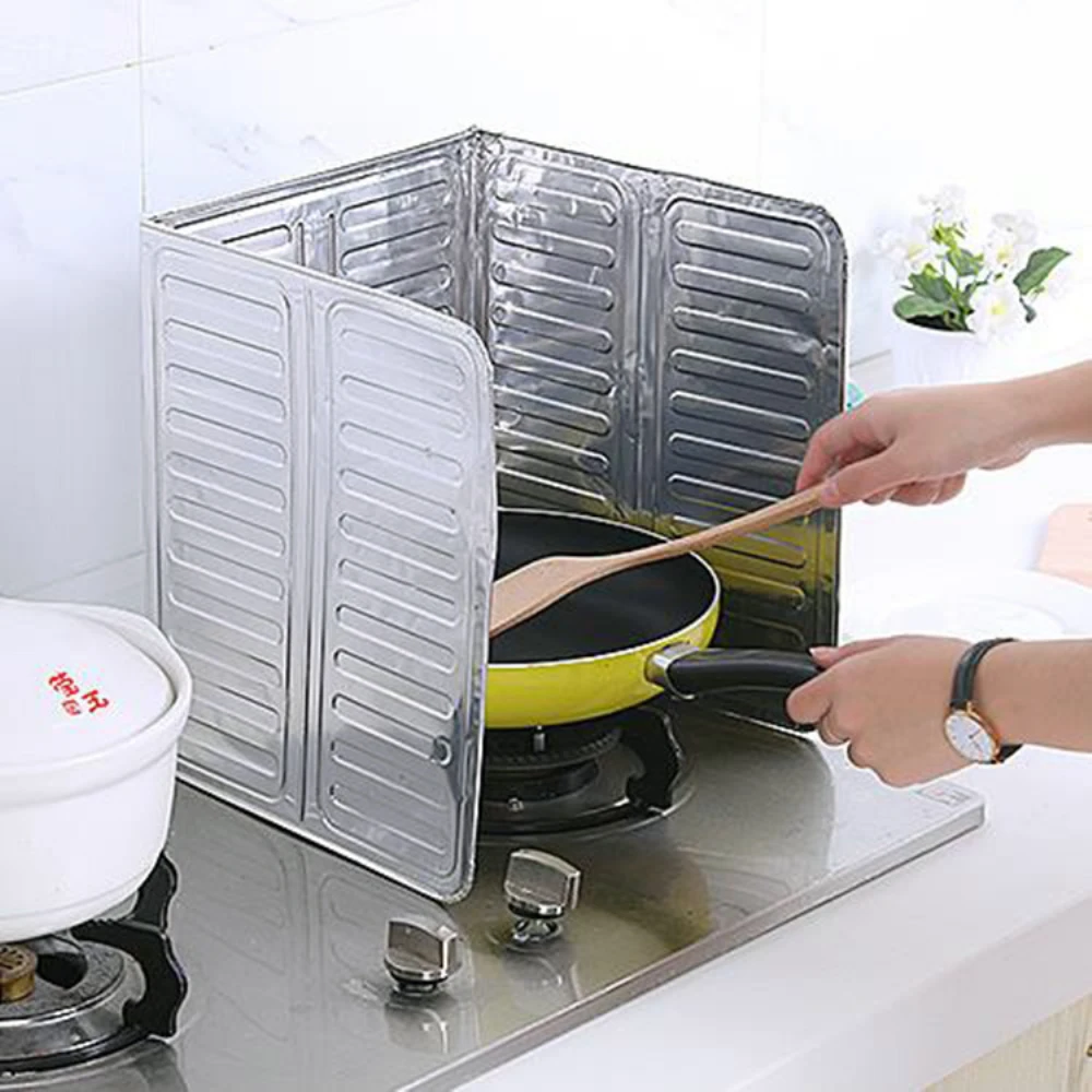 Aluminum Versatile Durable Modern Design Foldable Design Efficient Convenient To Store Kitchen Stove Splatter Screen Stovetop