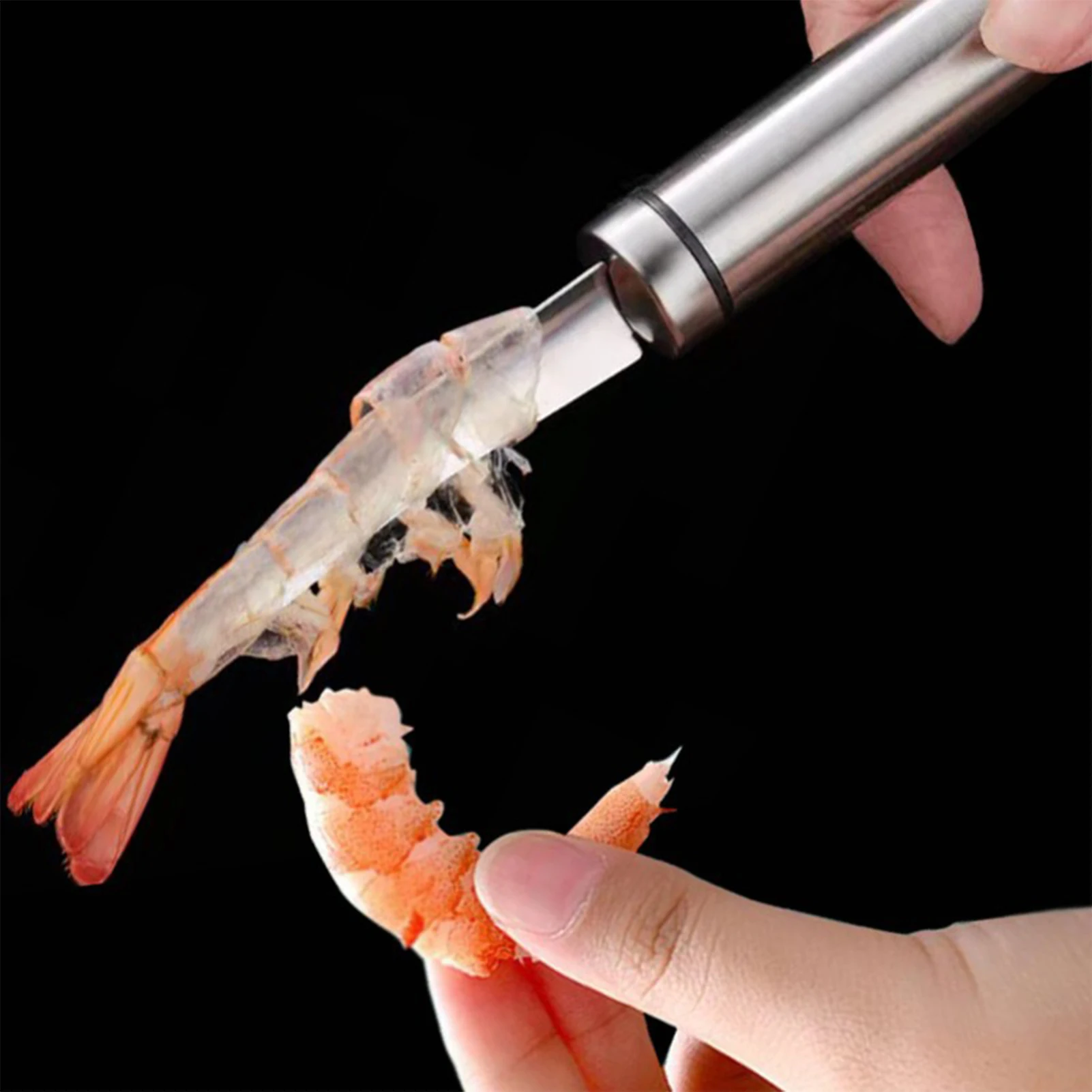 Seafood Sheller Shrimp Peeler Stainless Steel Seafood Vein Removal Tool with Dual Cutter Head Specialty Tools & Gadgets