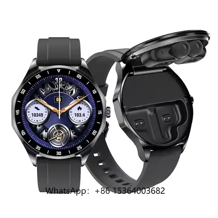 

AMOLED Smart Watch with Earbuds X20 Smartwatch Waterproof BT Call Fitness Wearable Devices
