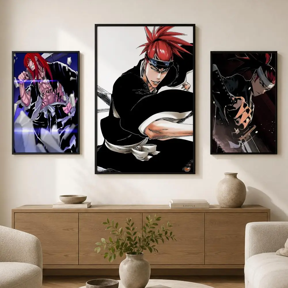 Anime Renji Abarai Poster Waterproof PP paper Self-Adhesive High-Definition Decorative Art Suitable for Living Bedrooms Gifting