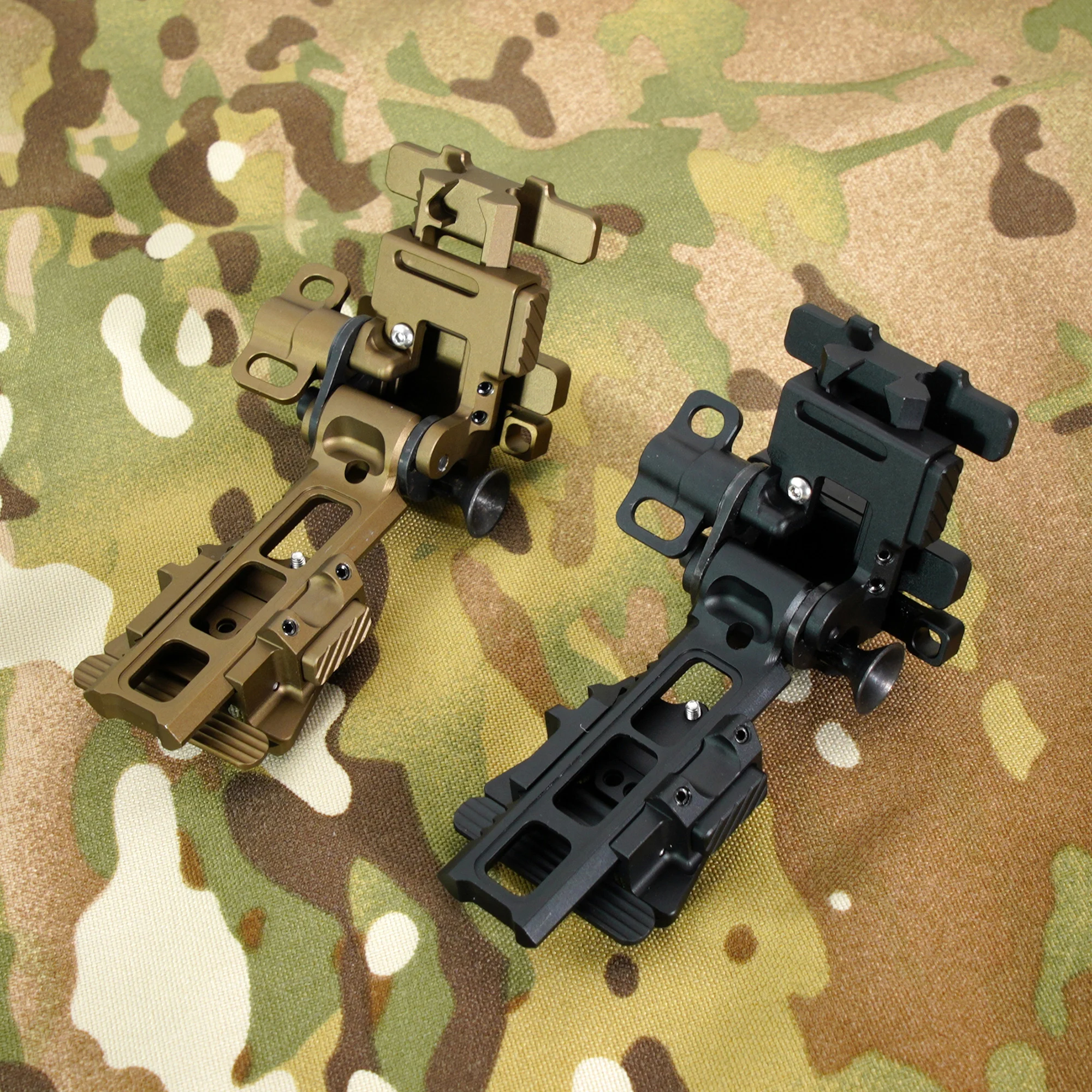 NI Alpha NVG Halterungsarm mit Schwalbenschwanzbefestigung, Ultraleichter Druckknopf-Freigabe Nachtsicht-Helmhalterung für PVS-14 PVS31 GPNVG-18 – Detail 33