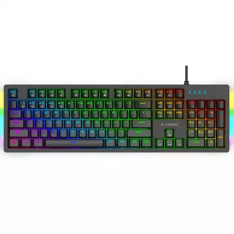 K610 104 Keys Wired Blue Switch RGB Mechanical Gaming Keyboard