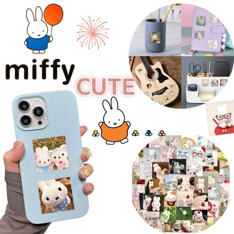 

New Creative Sticker Miffy Rabbit Print Cartoon Cute Soft Adorable Girlish High-Value Personalized Planner Decoration Stickers