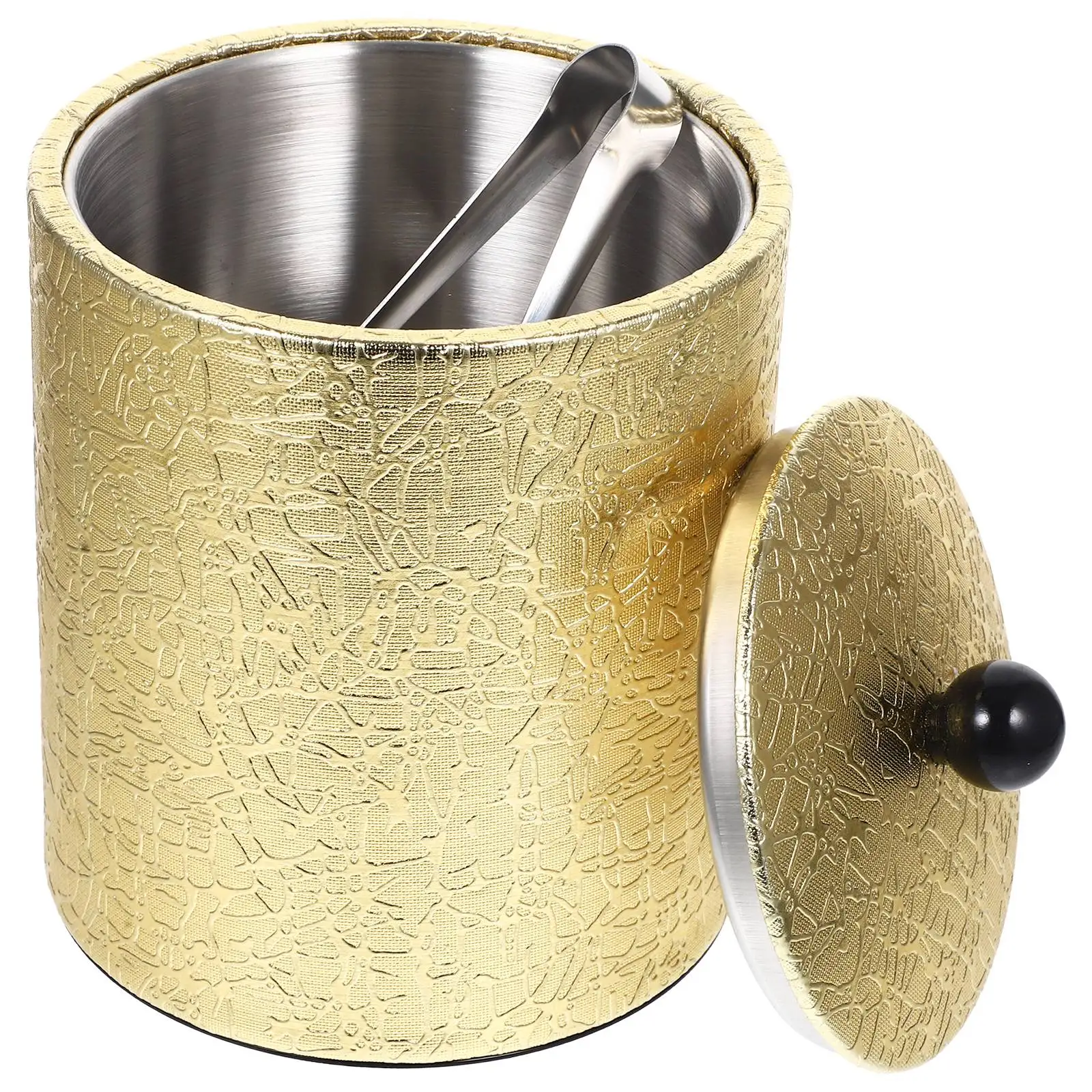 

Stainless Steel Bucket Golden Cooling Bucket Wine Bottle Beer Bar Tool Thickened Practical