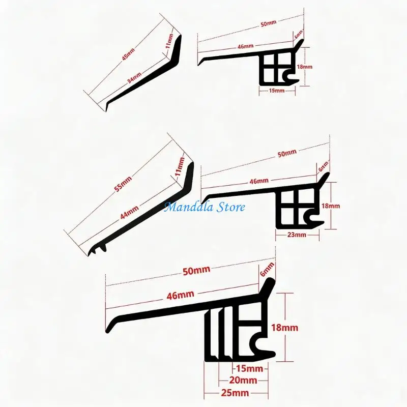 U2JC 5M Long Rubber Window Water Barrier Seal For Effective Moisture Prevention And Easy Installation