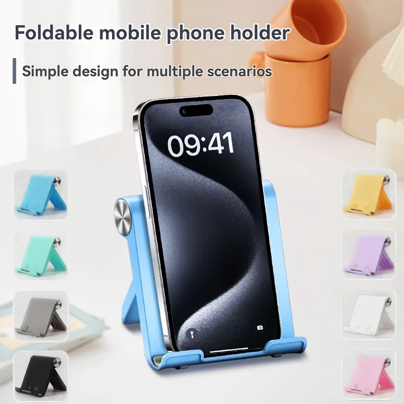 

Portable Foldable Phone Stand ABS Adjustable Desktop Phone Holder Suitable for Smartphones and Tablets