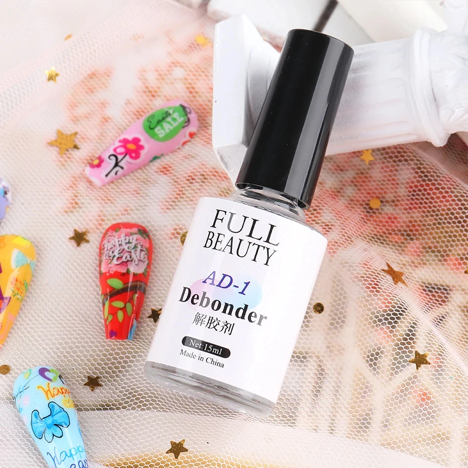 15ml, uñas postizas para quitar el pegamento de uñas