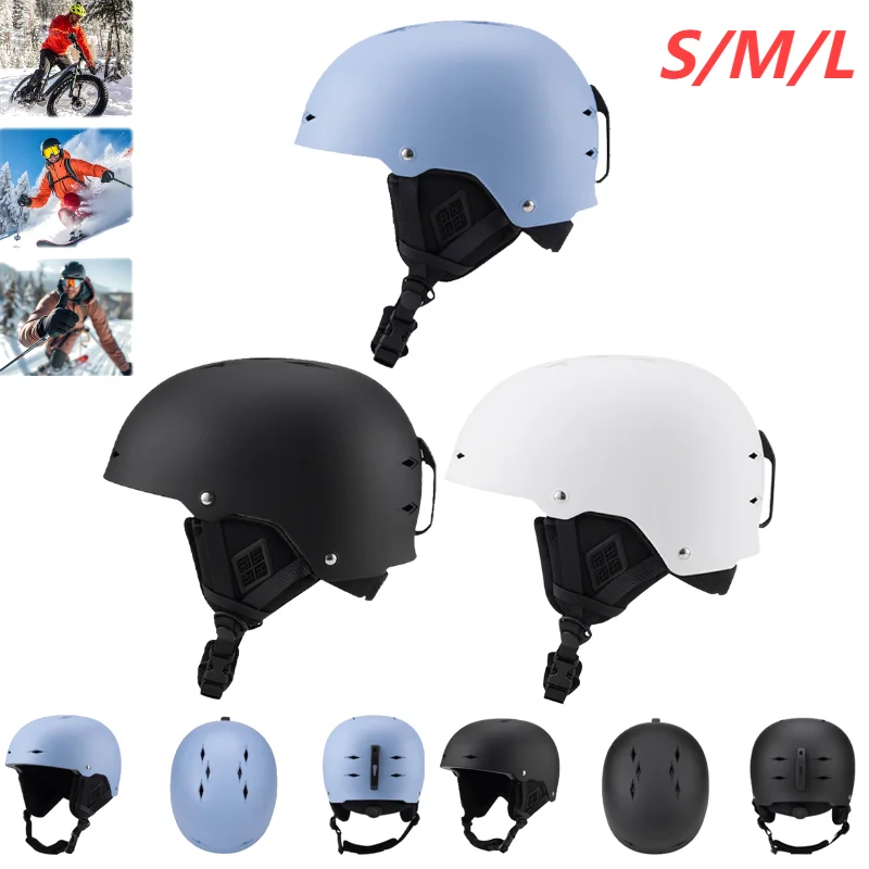 Winter Ski Helmet Skateboard Helmet Shockproof Ski Protective Helmet Adjustable Lightweight Snowboard Helmet for Outdoor Sports