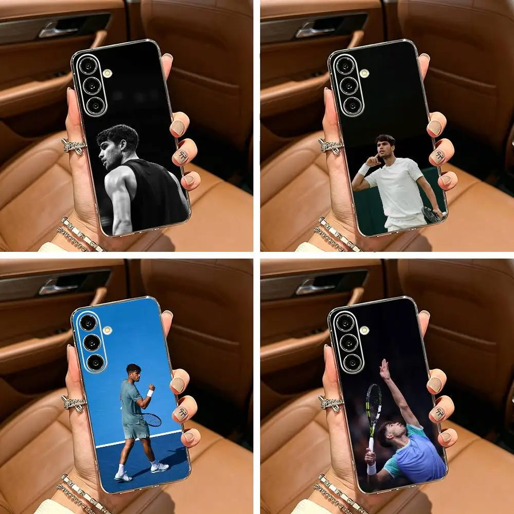C-Carlos -A-Alcaraz-Tennis Phone Case For Samsung Galaxy A71,A70,A52,A51,A40,A30 Transparent Cover