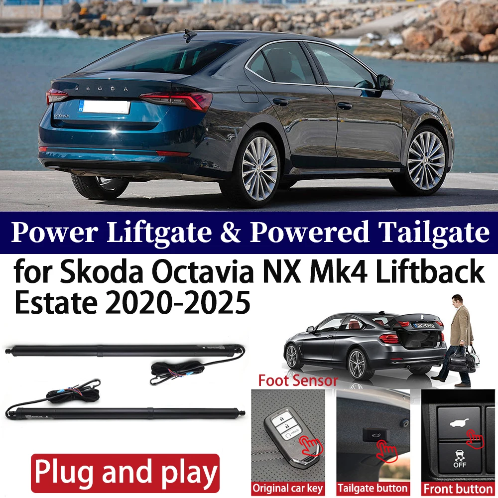 

for Skoda Octavia NX Mk4 Liftback Estate 2020-2025 Car Auto Power Electric Tailgate Liftgate Trunk Closer System Boot Lift Motor