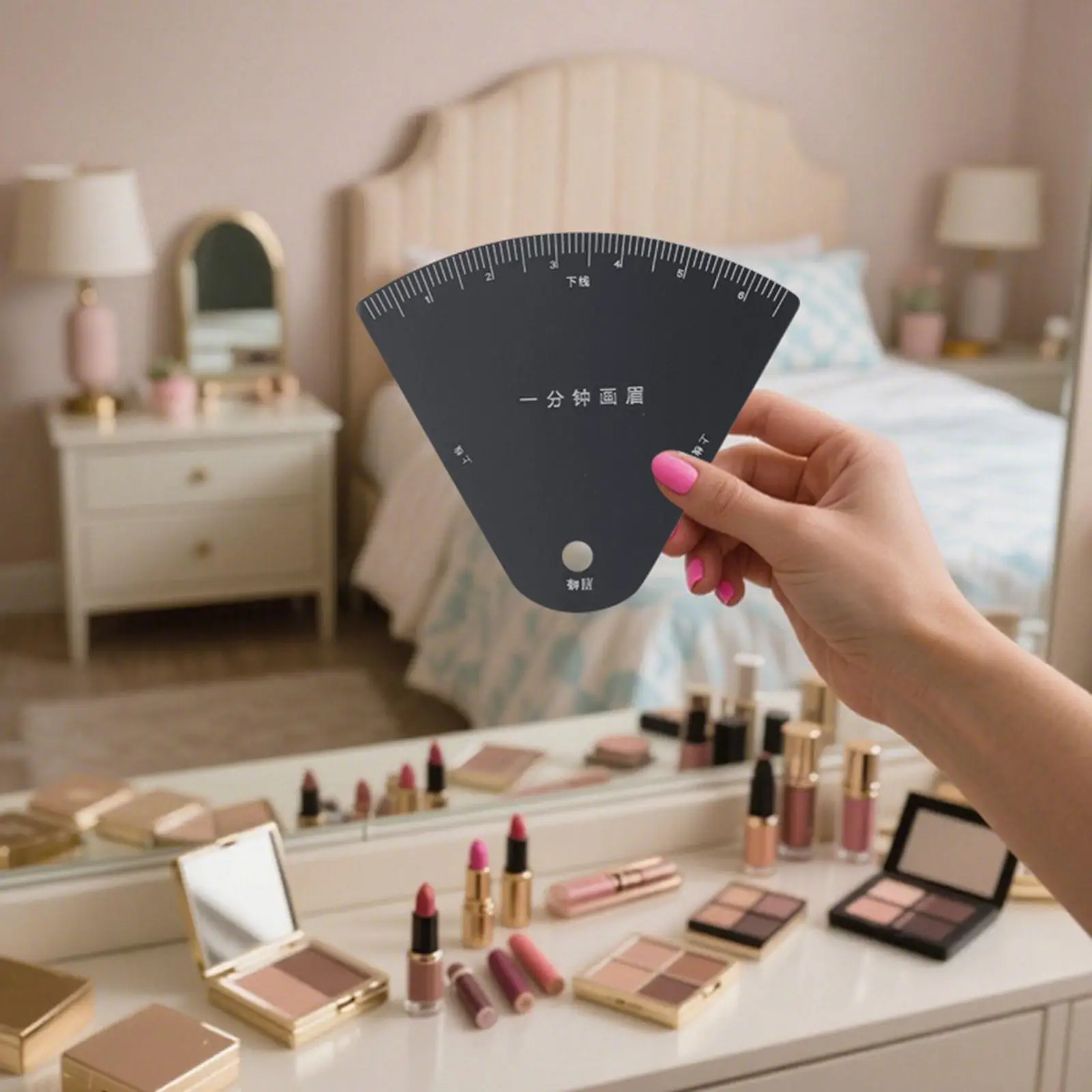 Eyebrow Stencil Ruler with Arch Guide for Beginners for Woman Sturdy Shaping Tool