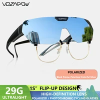 Vozapow gafas de ciclismo polarizadas protección UV400 sobre gafas de sol para pesca conducción senderismo gafas bicicleta ciclismo gafas