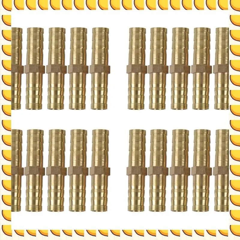 

BAAU 20Pcs 8Mm Inner Dia Air Gas Straight Hose Pipe Barb Coupler