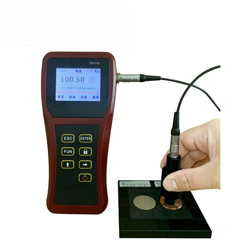 Digital Portable Eddy Current Conductivity Meter, Metal Conductivity Tester FD-102
