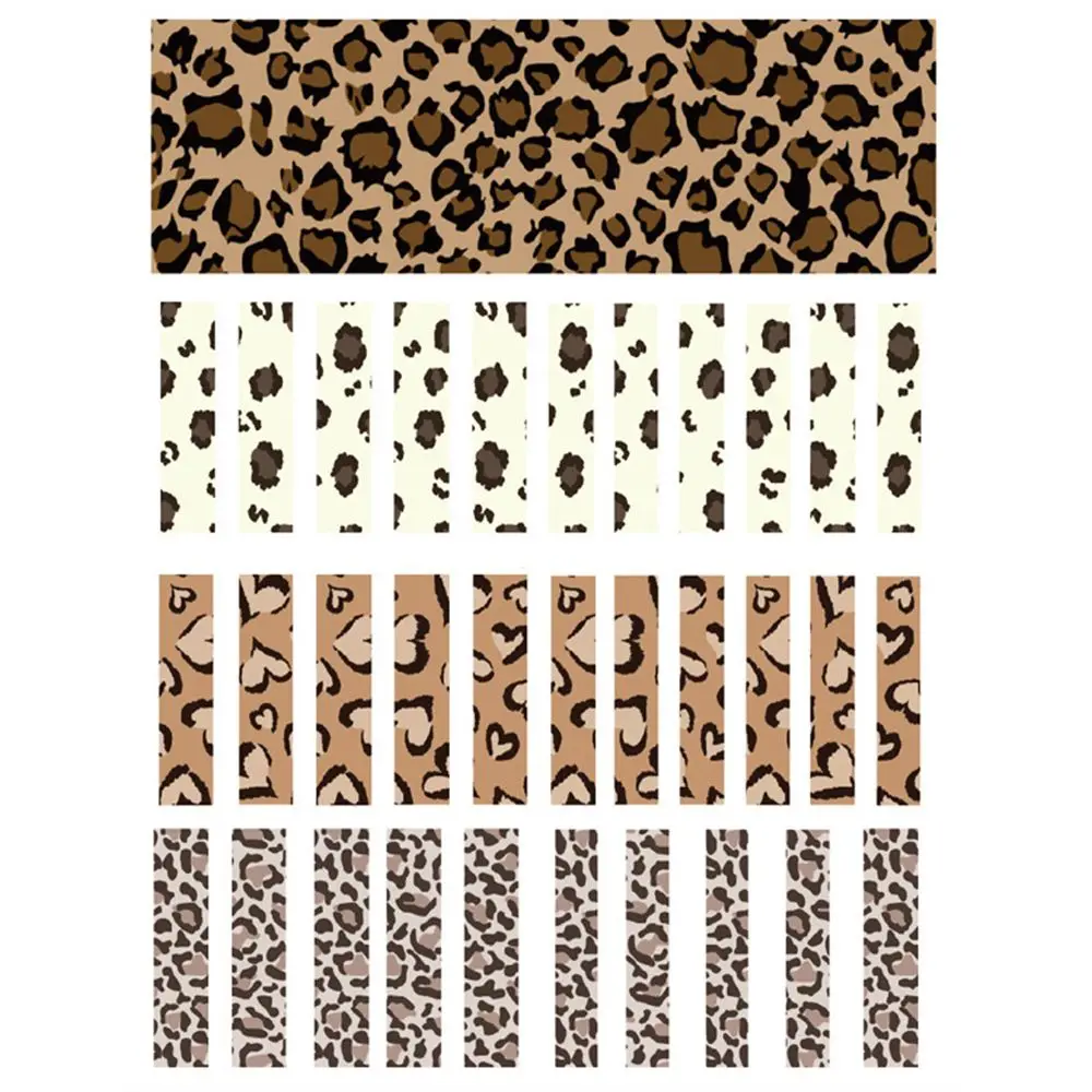 

Tiger DIY Nail Materials Snake Animal Stickers Nail Art Decoration Leopard Nail Sticker 3D Nail Stickers Adhesive Decals