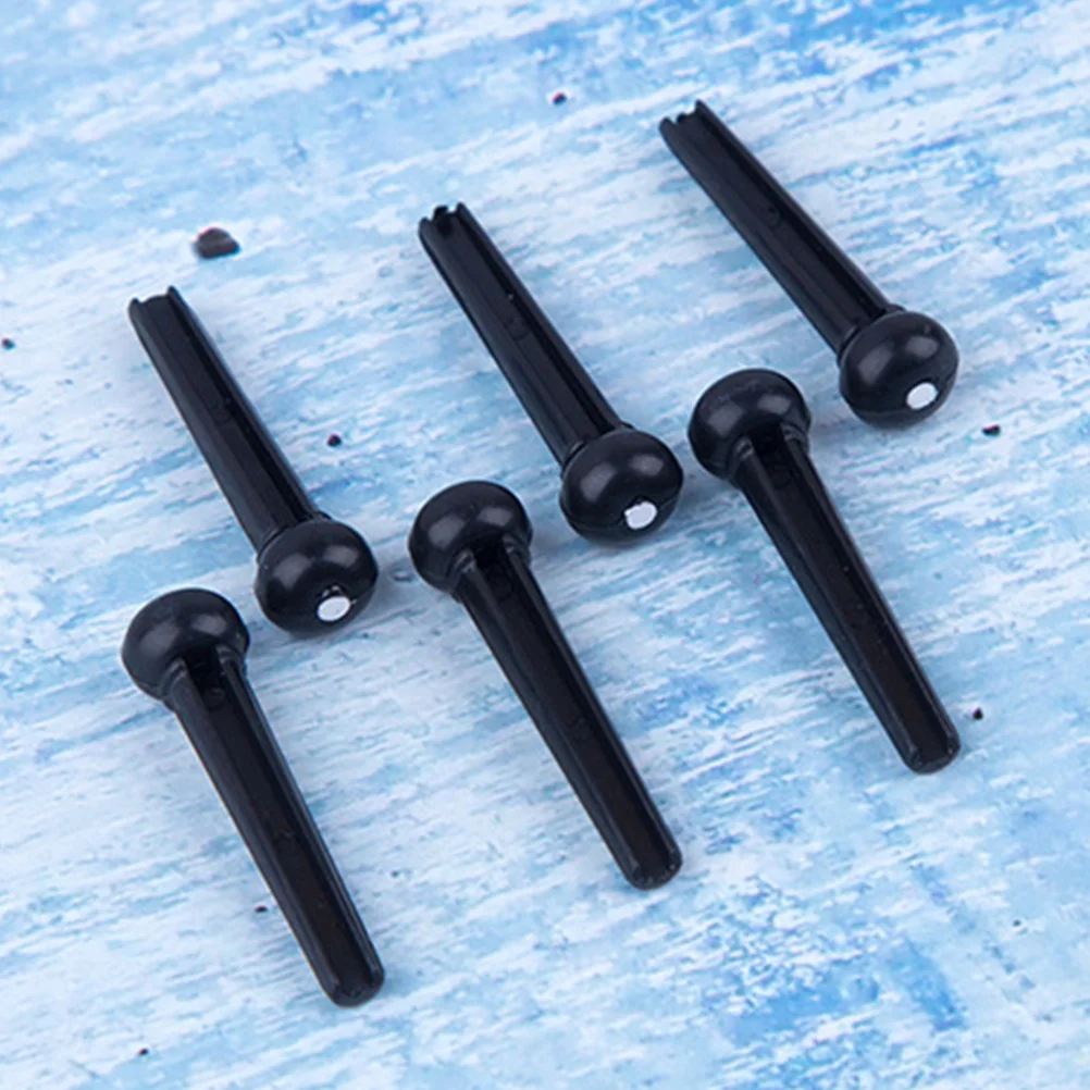 

100Pcs Guitar String Pegs High Strength Vintage Style Bridge Pins for Acoustic Guitars Smooth Frequency Response