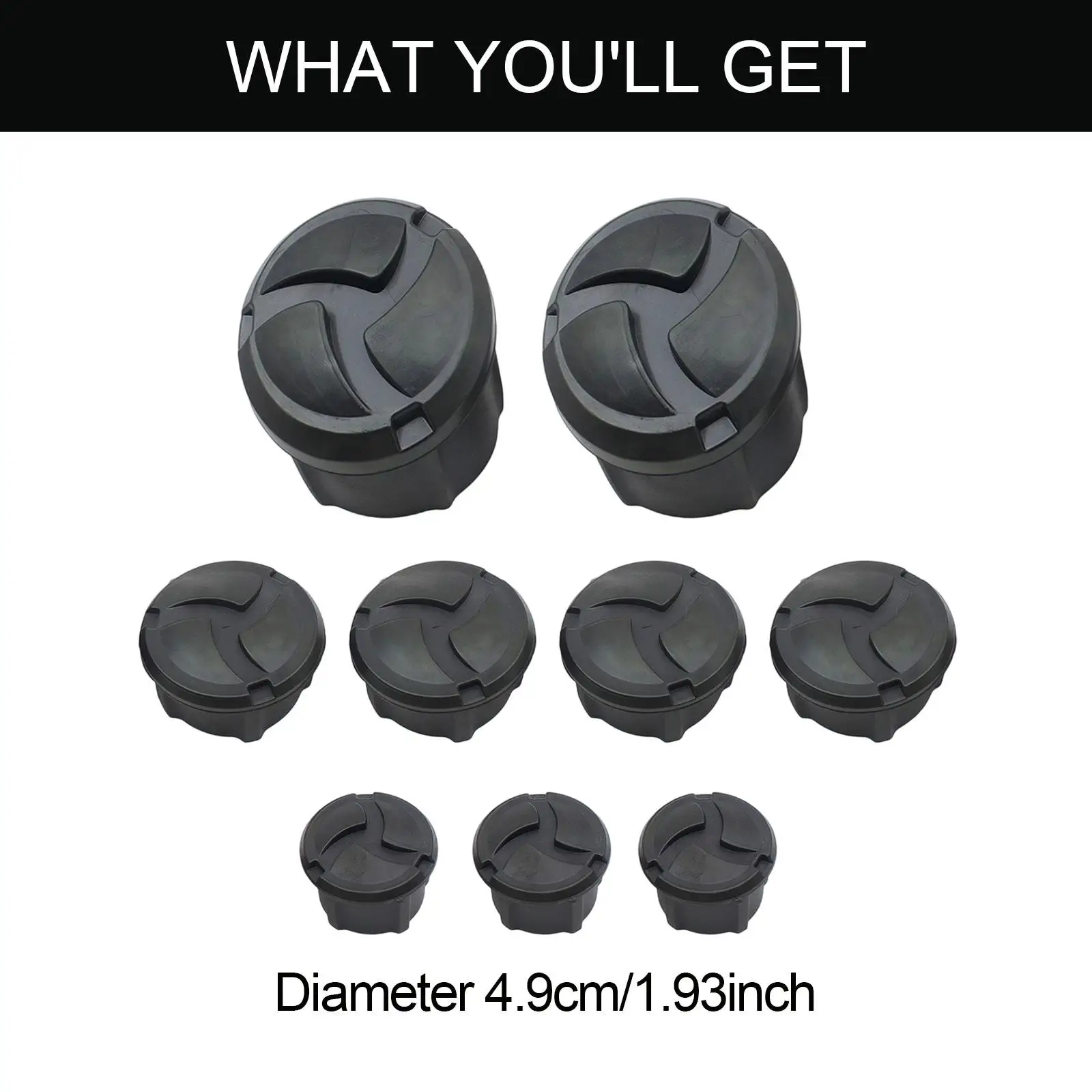 دراجة نارية الإطار ثقب التوصيل قبعات الأسود استبدال مجموعة ملحقات قوية لسيارات BMW R1250GS R1200GS LC Adventure #6