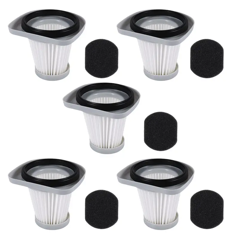 A68P-5Pcs/1Set For Midea Handheld Vacuum Cleaner SC861 SC861A Accessories Haipa Filter HEPA Filter