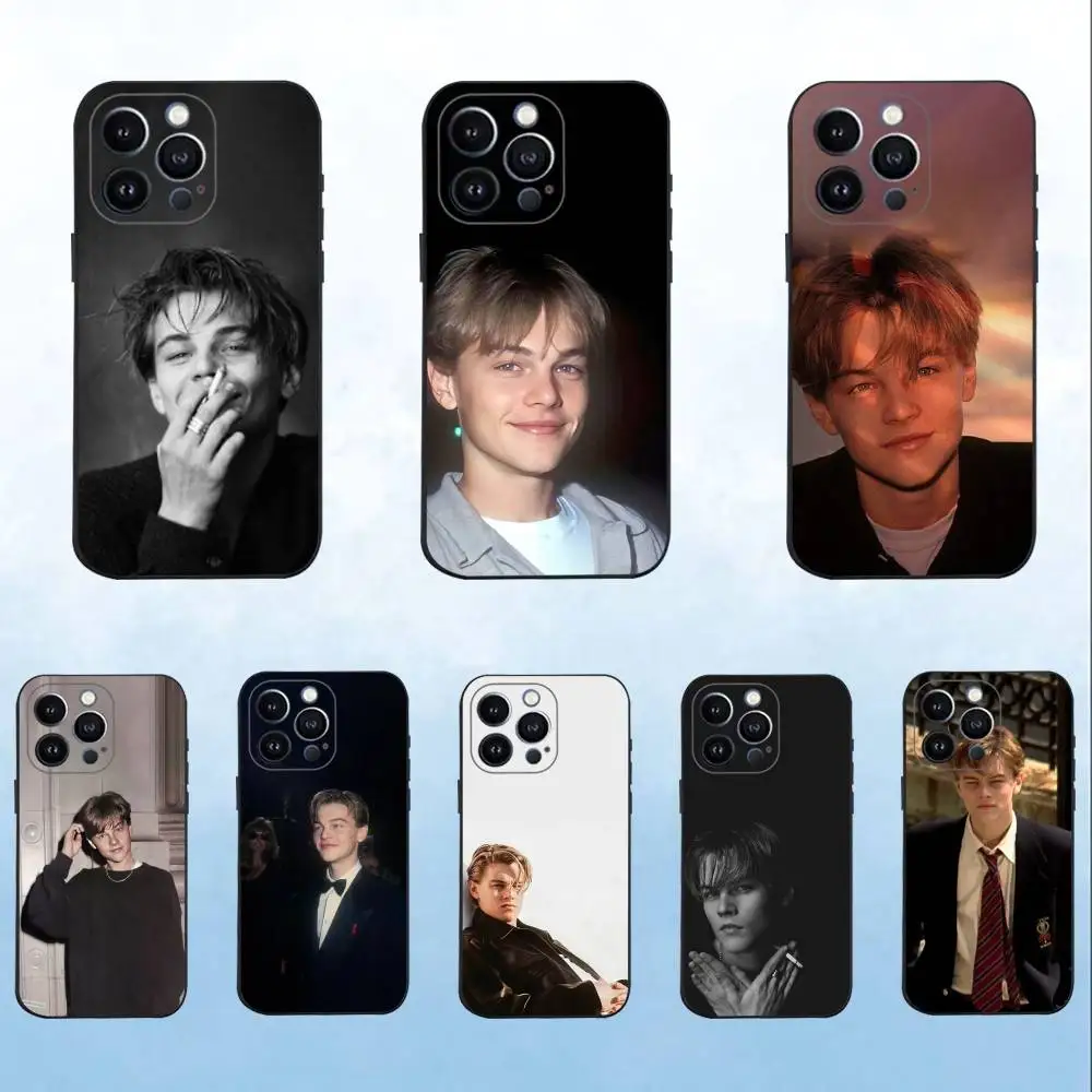 

L-Leonardo D-DiCaprio actor Phone Case For iPhone 16,15,14,13,12,11 Plus,Pro Max,XS,X,XR,SE,Mini,8,7,Soft Silicone Black Cover