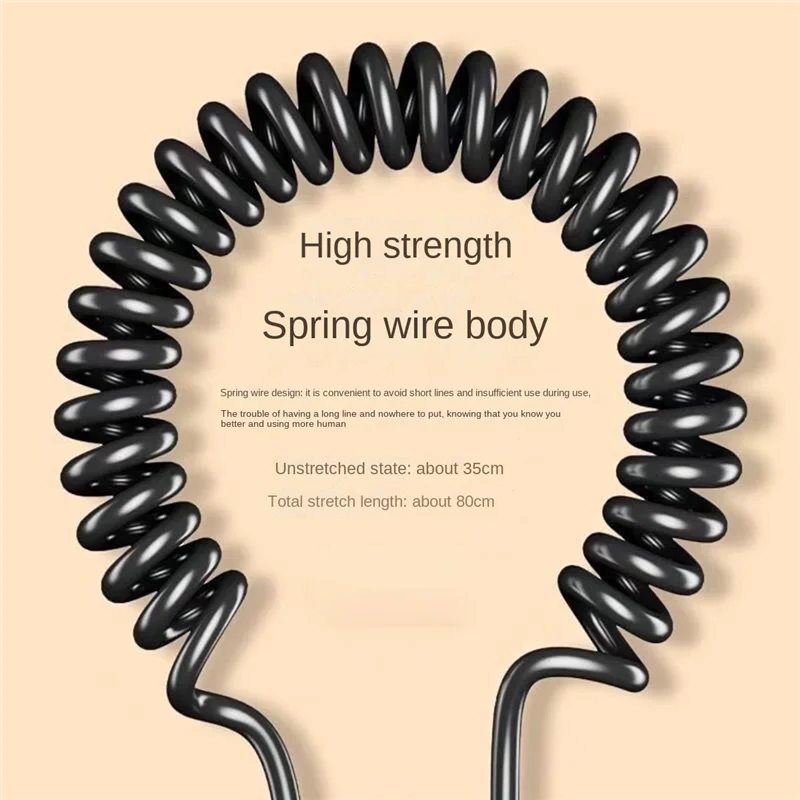 【Last-Chance!】 3.5mm Spring Earphones Single Side Headphones Earbuds Wired Headset for Mobile Phone MP3 Computer