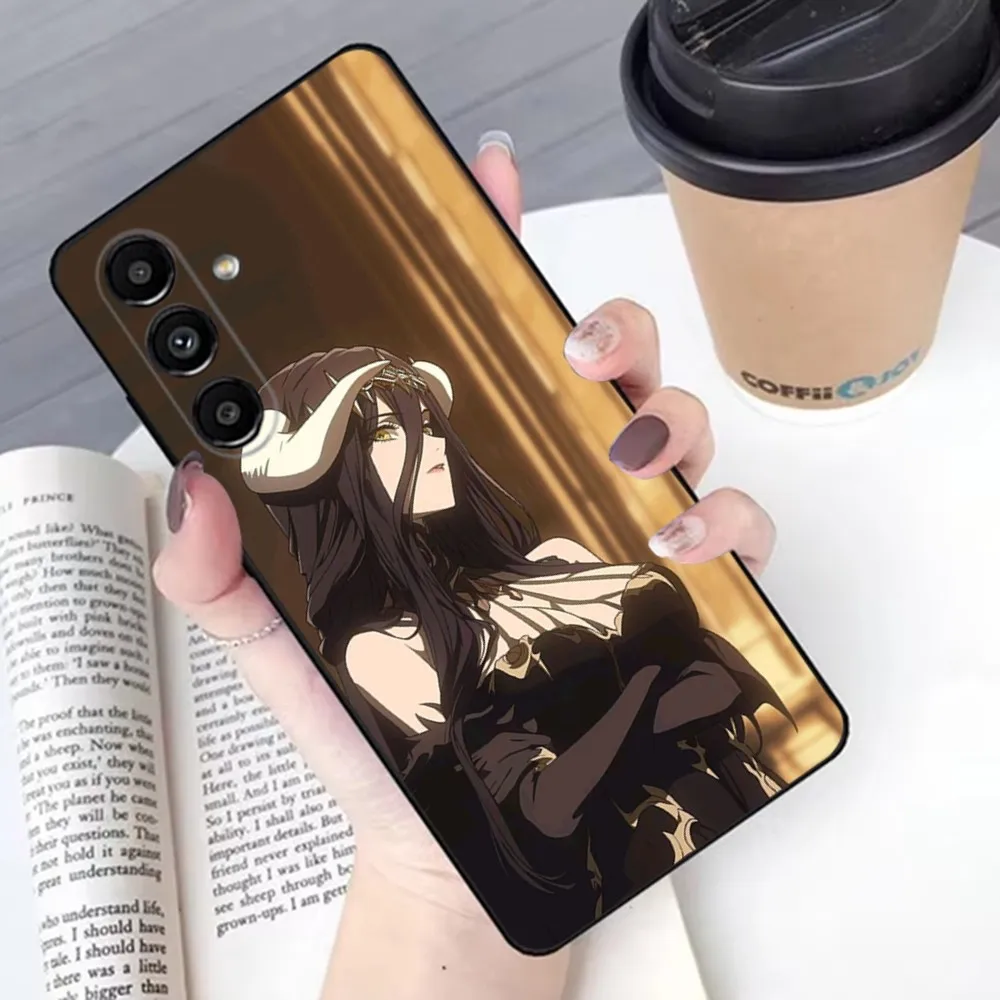 Albedo Overlord Phone Case For Samsung S 25,24,21,22,23,30,20,Ultra,Plus,Fe,Lite,Note,10,9,5G Black Soft