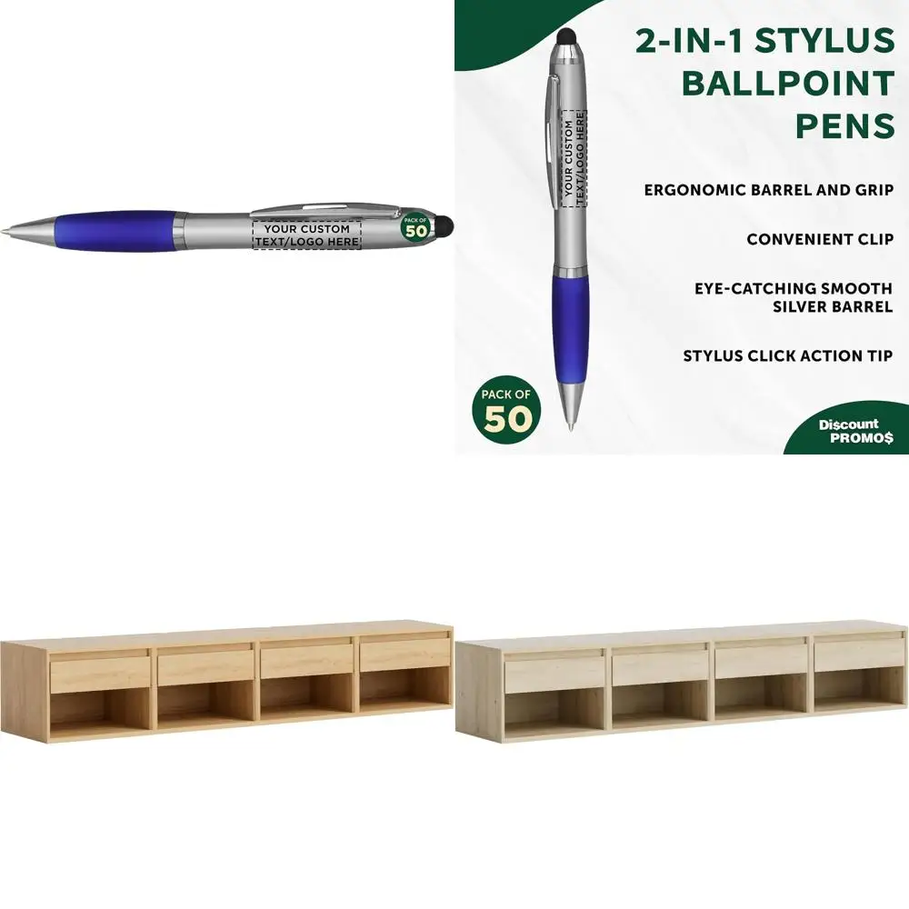

Custom Bulk Ballpoint Pens Set of 50, Personalized Stylus, Ideal for Office Use, School Supplies, Business Promotions, Black Ink