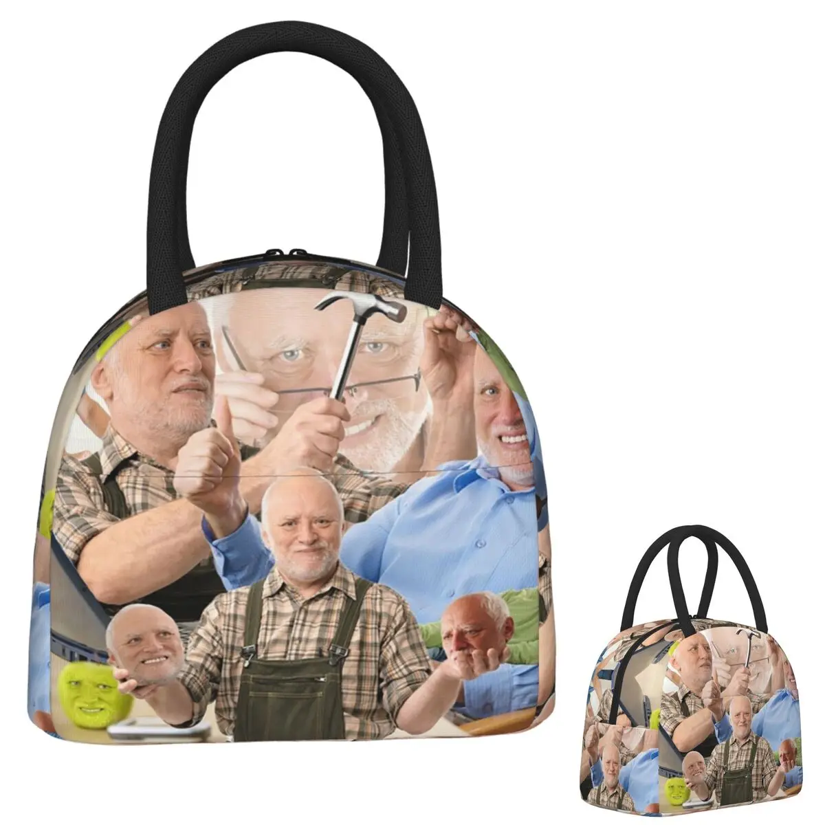 

Hide The Pain Harold Meme Сумки для обеда Изолированная коробка для бенто Портативная сумка для обеда Многоразовые сумки для пикника Сумка-холодильник для женщин-студентов