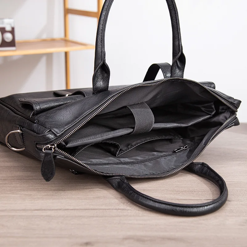 Herren-Aktentaschen, Pu-Leder, Herren-Tragetasche, Laptoptasche, Business-Handtaschen, Umhängetaschen, 2025, Arbeit, Büro, Herren-Chef-Aktentasche, Anwalt