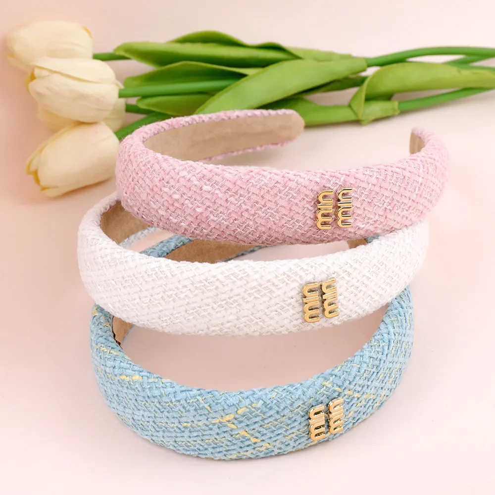 

Корейские розовые повязки на голову, милые повязки для волос с широкими краями для девочек, элегантные модные аксессуары для волос для женщин, уличный декор, головные уборы для девочек