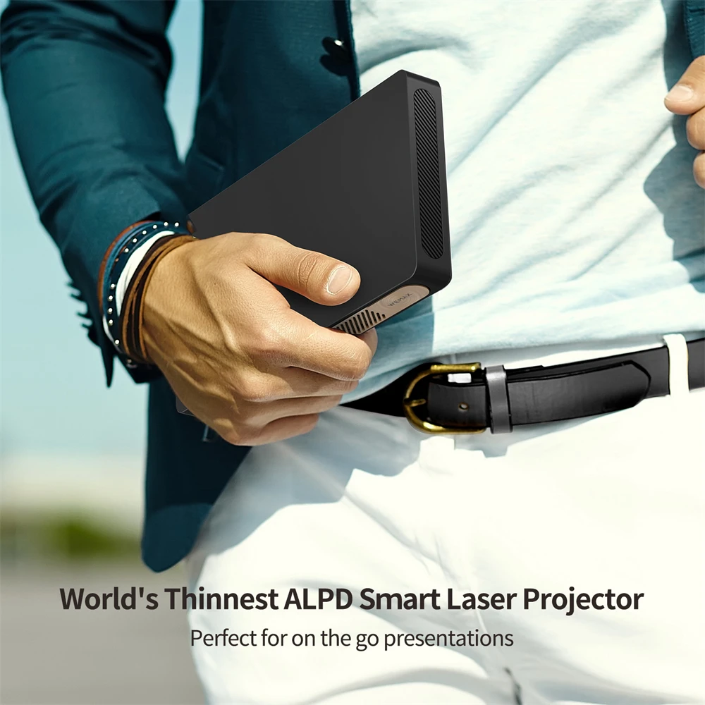 Wemax go alpd inteligente avançado®Projetor laser 1080p inteligente os wi-fi bateria embutida ultra portátil 600 projetor laser ansi